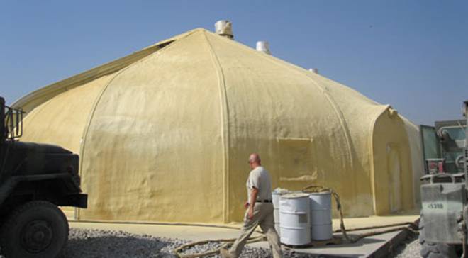 Spray Foam Tent